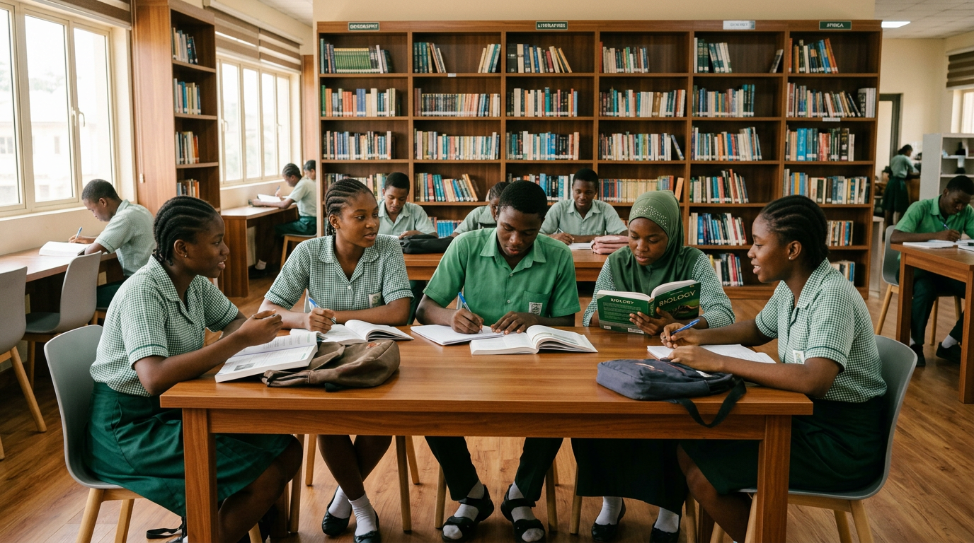 Senior secondary, secondary school students at LIZBEN International Schools in Nigeria